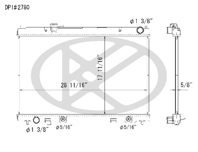 2006-2008 INFINITI M35 Radiator (Koyorad)
