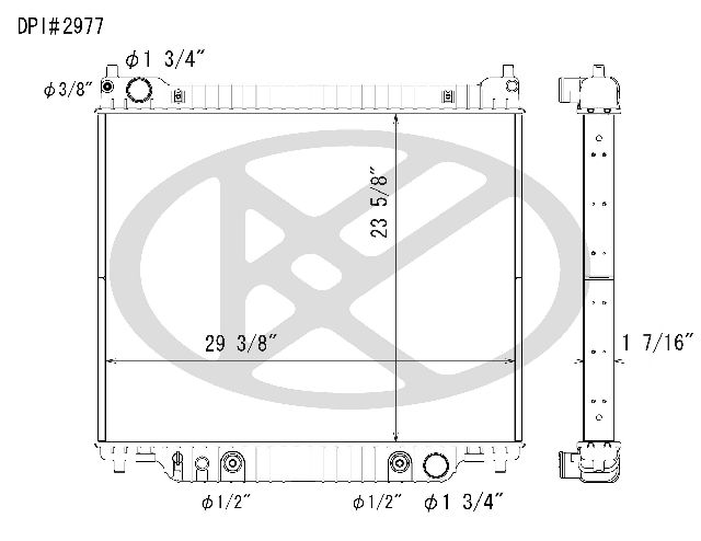 2005-2010 Ford E-150 Radiator (Koyorad)