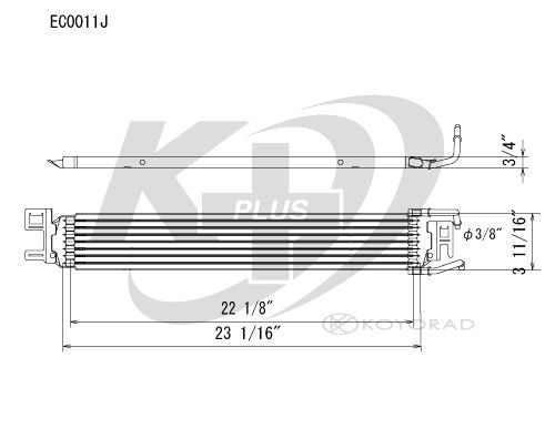2005-2007 Ford Focus Automatic Transmission Oil Cooler (Koyorad)