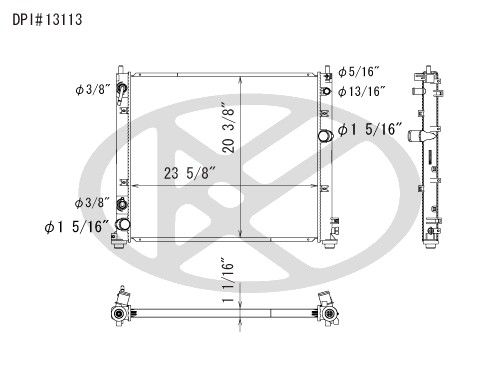 2005-2010 Cadillac STS Radiator (Koyorad)