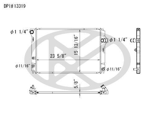 2012-2019 Toyota Prius C Radiator (Koyorad)