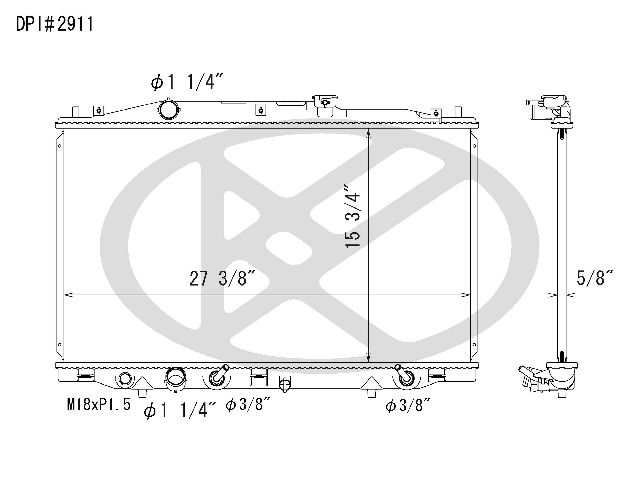 2003-2007 Honda Accord Radiator (Koyorad)