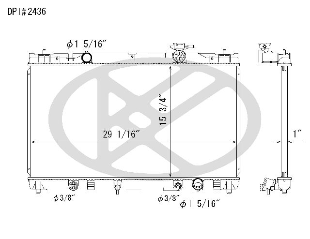 2002-2006 Toyota Camry Radiator (Koyorad)