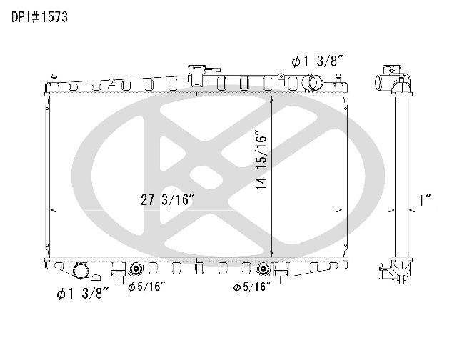 1993-2001 Nissan Altima Radiator (Koyorad)