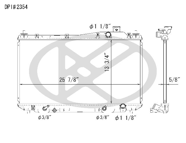 2001-2005 Honda Civic Radiator (Koyorad)