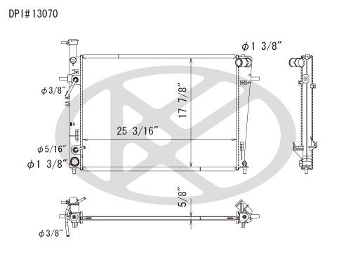 2005-2009 Hyundai Tucson Radiator (Koyorad)