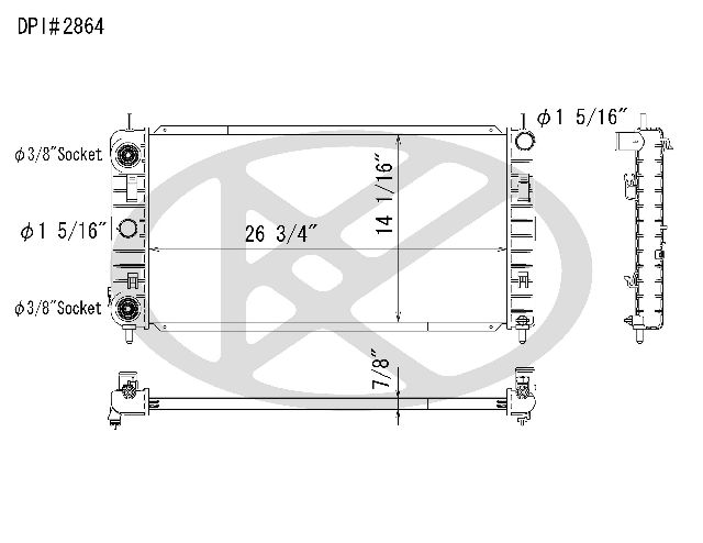 2007-2009 Saturn Aura Radiator (Koyorad)