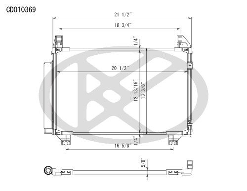 2014, 2013, 2012, 2011, 2010, 2009, 2008 Scion xD A/C Condenser