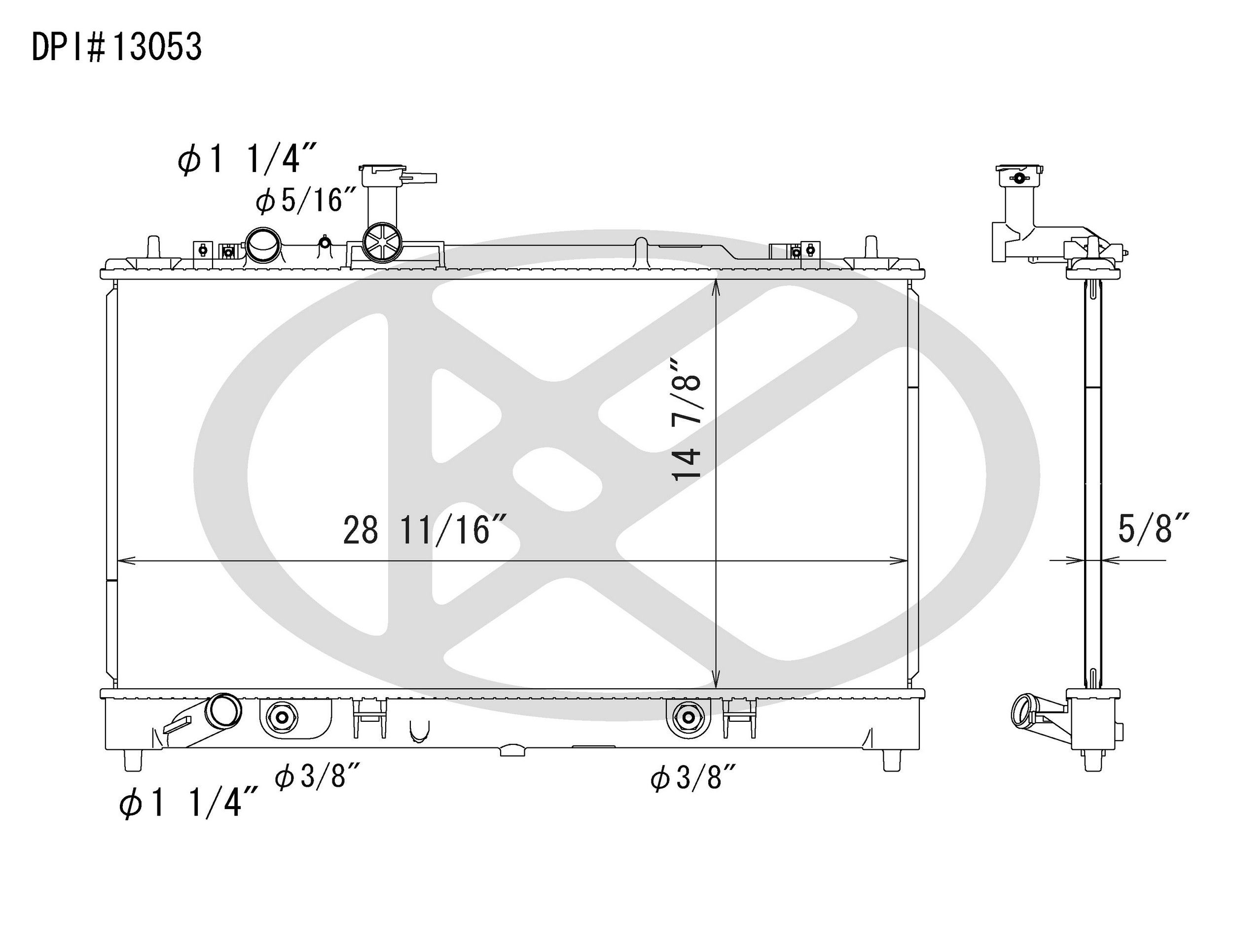 2008, 2007, 2006 Mazda 6 Radiator