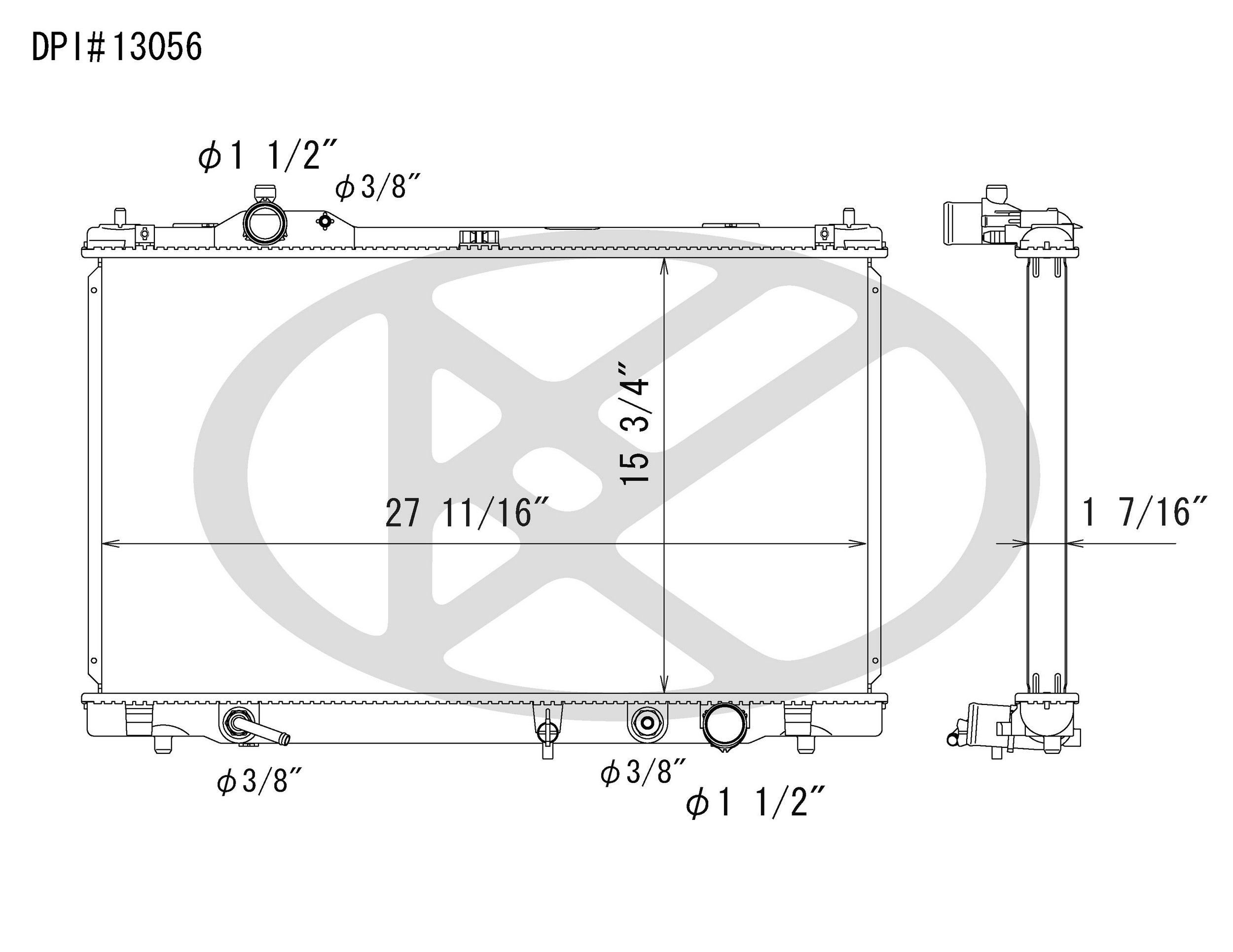 2011, 2010, 2009, 2008 Lexus IS F F Radiator