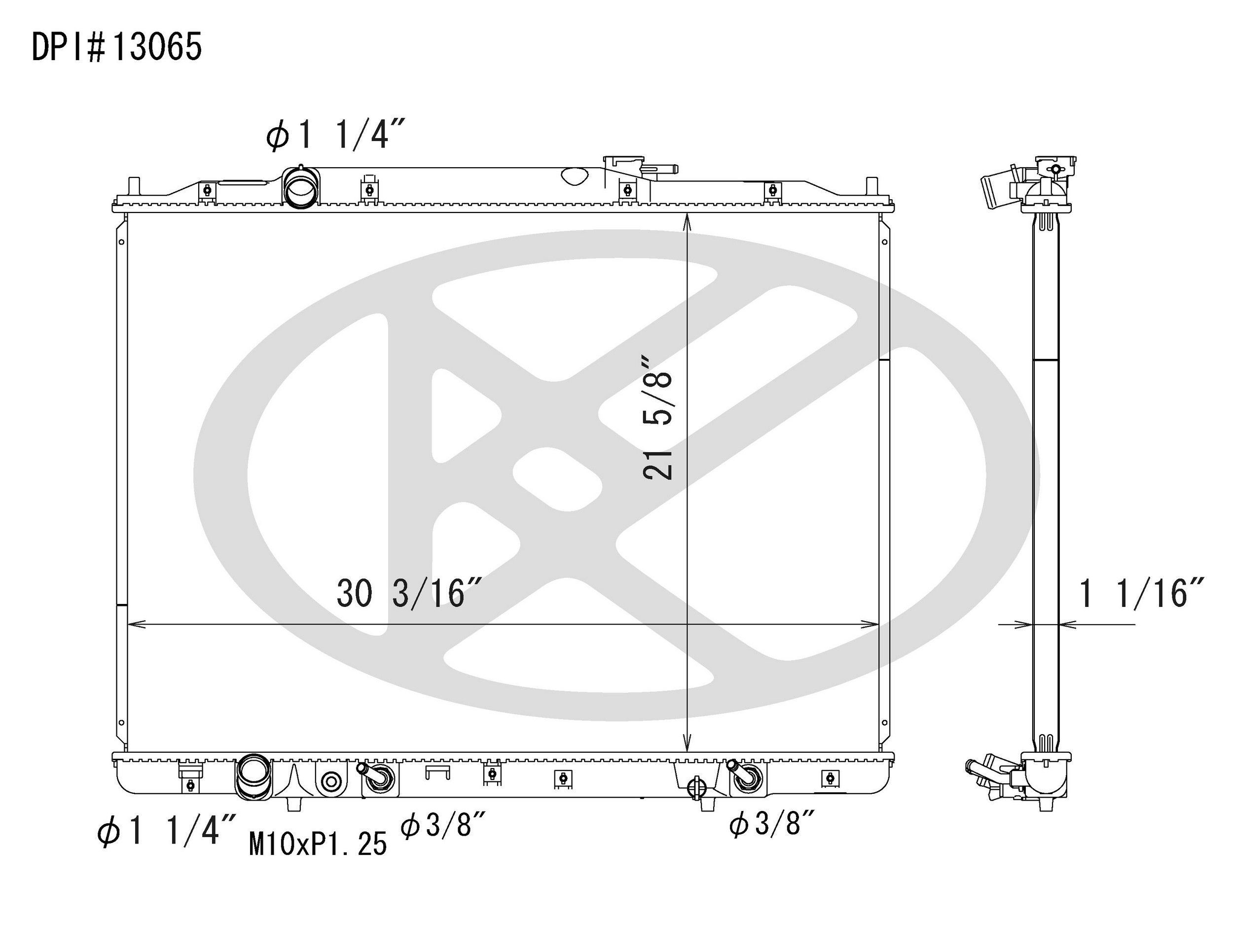 2015, 2014, 2013, 2012, 2011, 2010, 2009 Honda Pilot Radiator