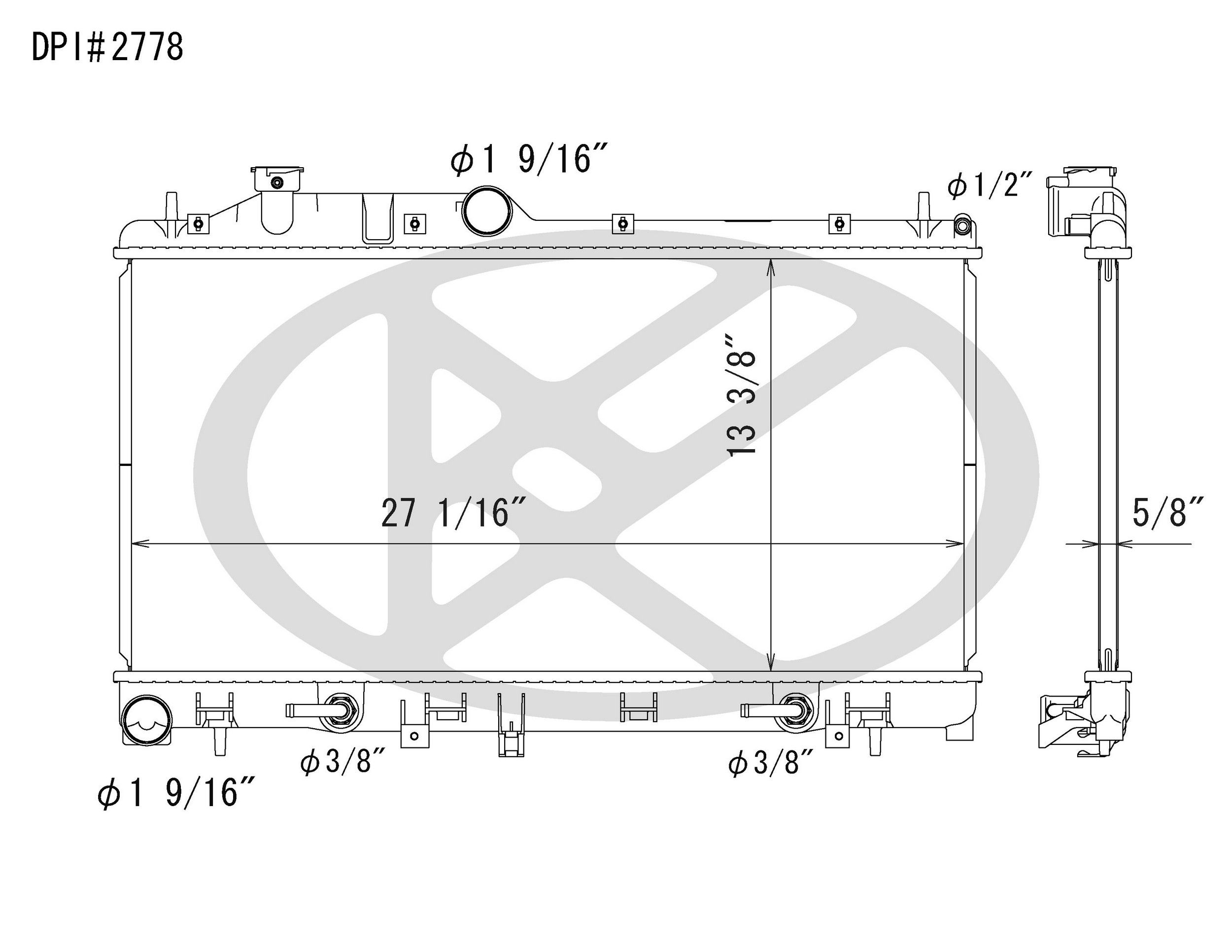 2009, 2008, 2007, 2006, 2005 Subaru Outback Radiator