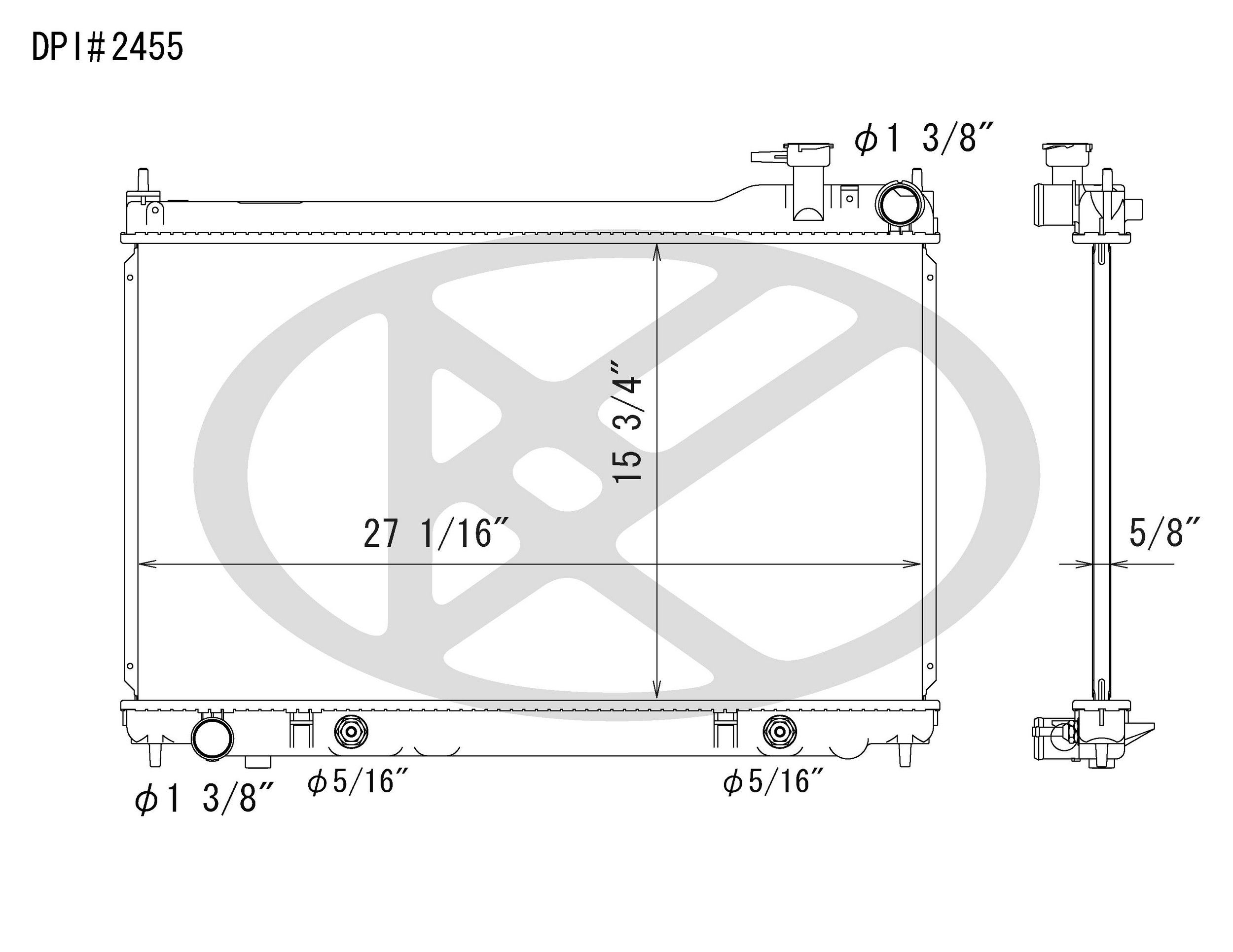 2004, 2003 INFINITI G35 Radiator
