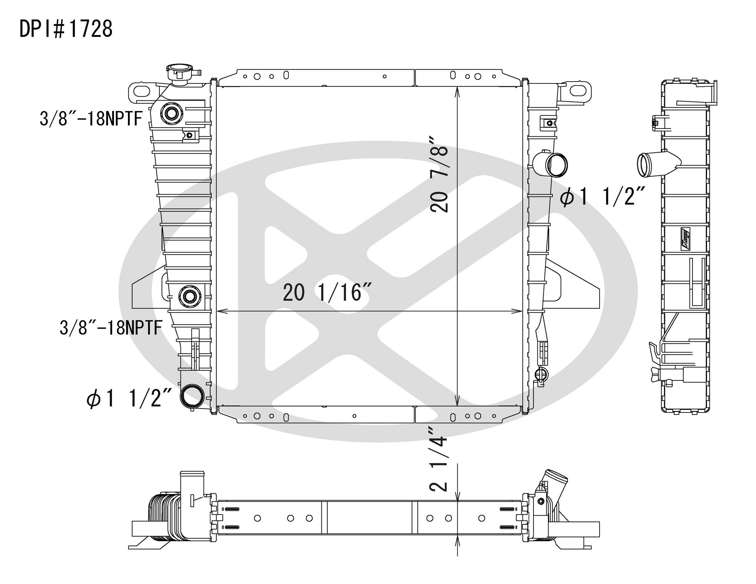 1997, 1996, 1995 Ford Explorer Radiator