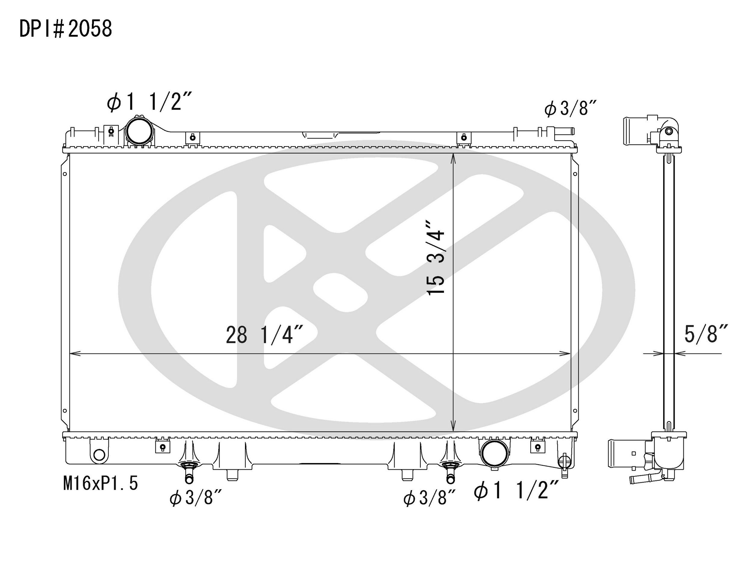 2000, 1999, 1998, 1997, 1996, 1995 Lexus LS400 Radiator