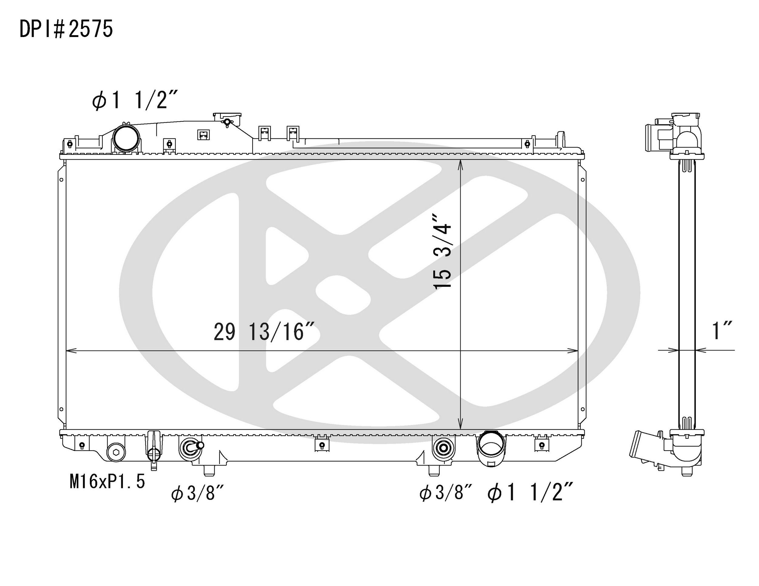 2010, 2009, 2008, 2007, 2006, 2005, 2004, 2003, 2002 Lexus SC430 Radiator