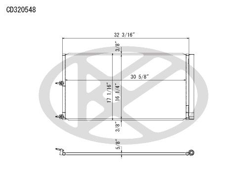 2017, 2016, 2015 Ford Expedition A/C Condenser