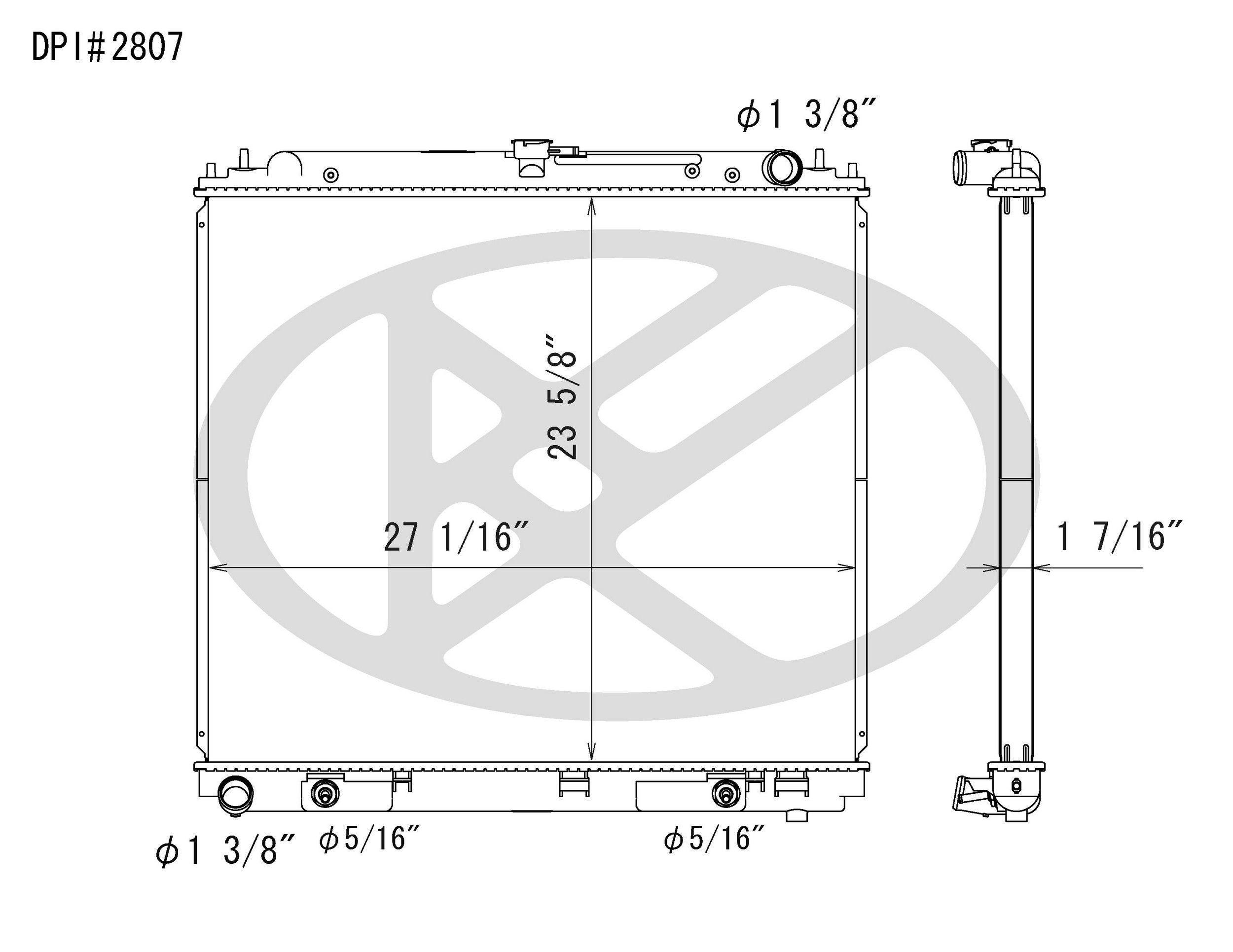 2012, 2011, 2010, 2009 Suzuki Equator Radiator