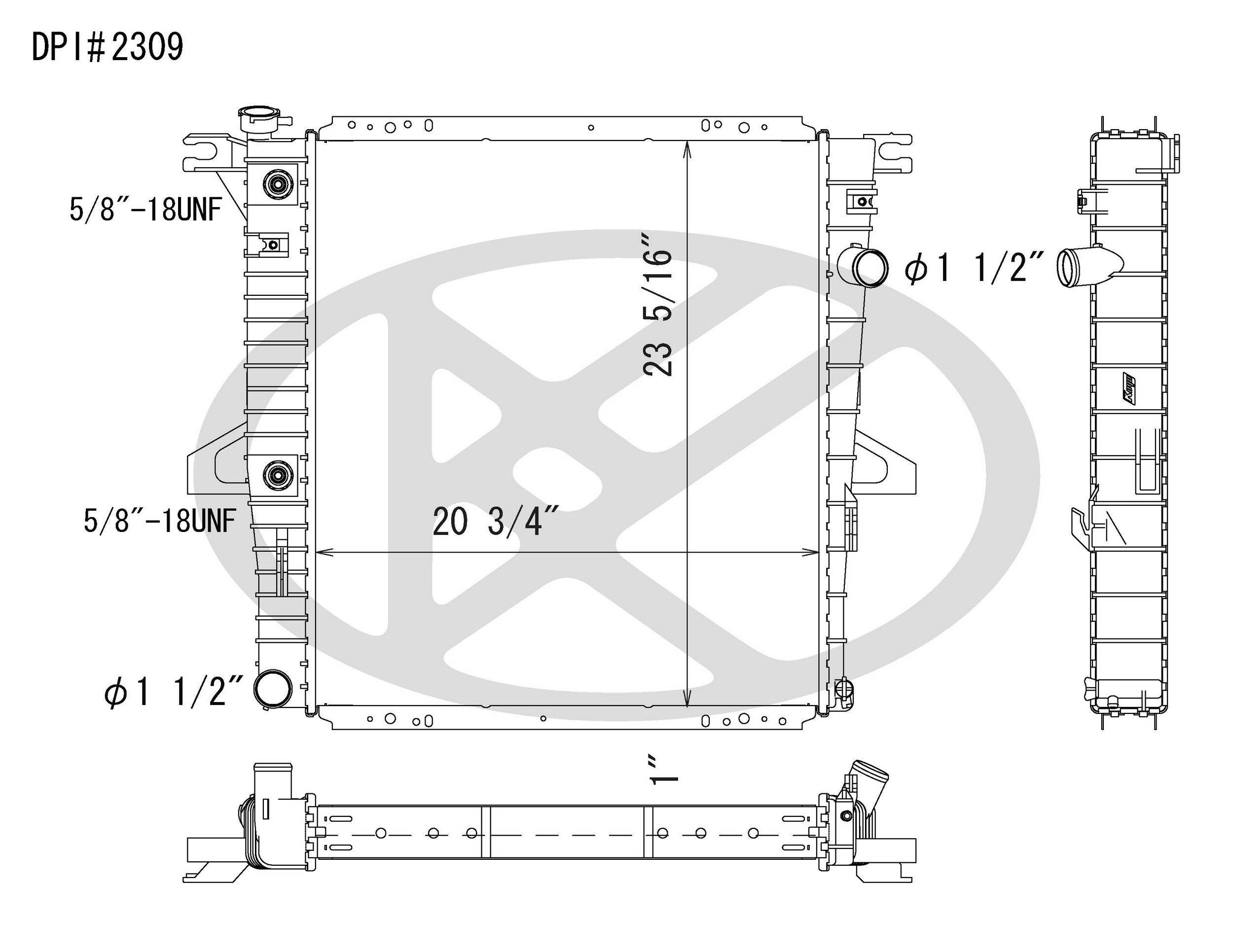 2003, 2002, 2001, 2000 Ford Explorer Radiator