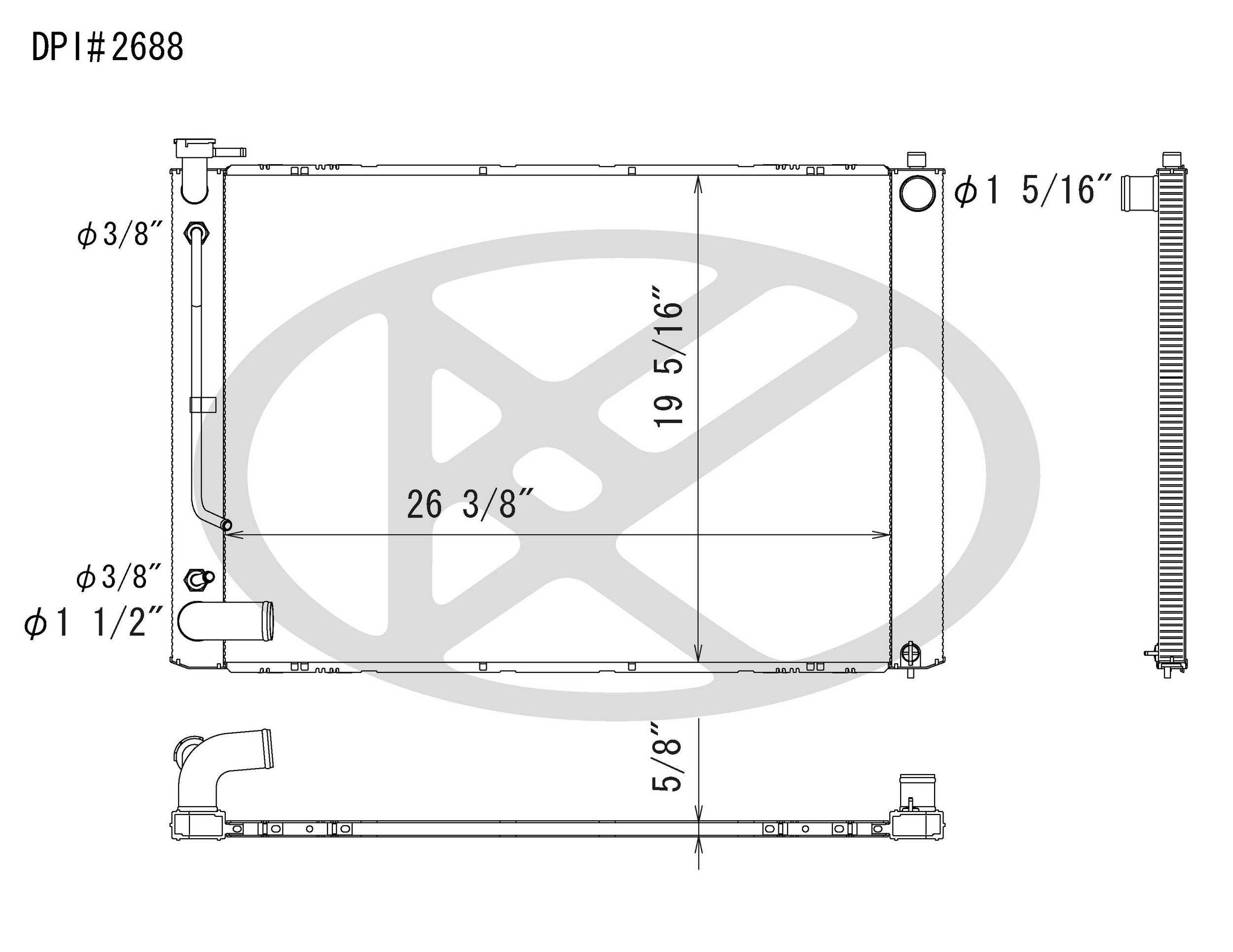 2006, 2005, 2004 Lexus RX330 Radiator