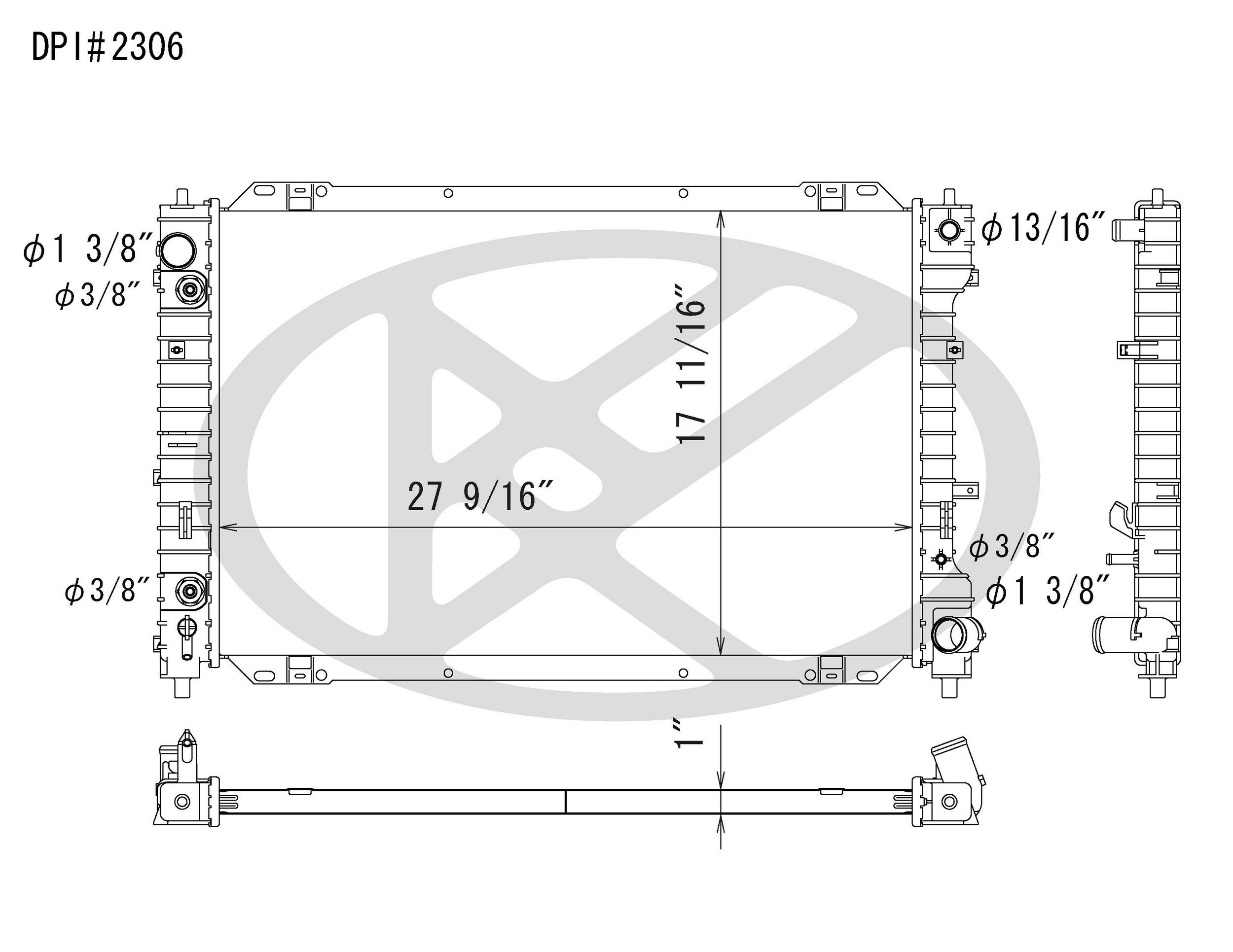 2007, 2006, 2005, 2004, 2003, 2002, 2001 Ford Escape Radiator