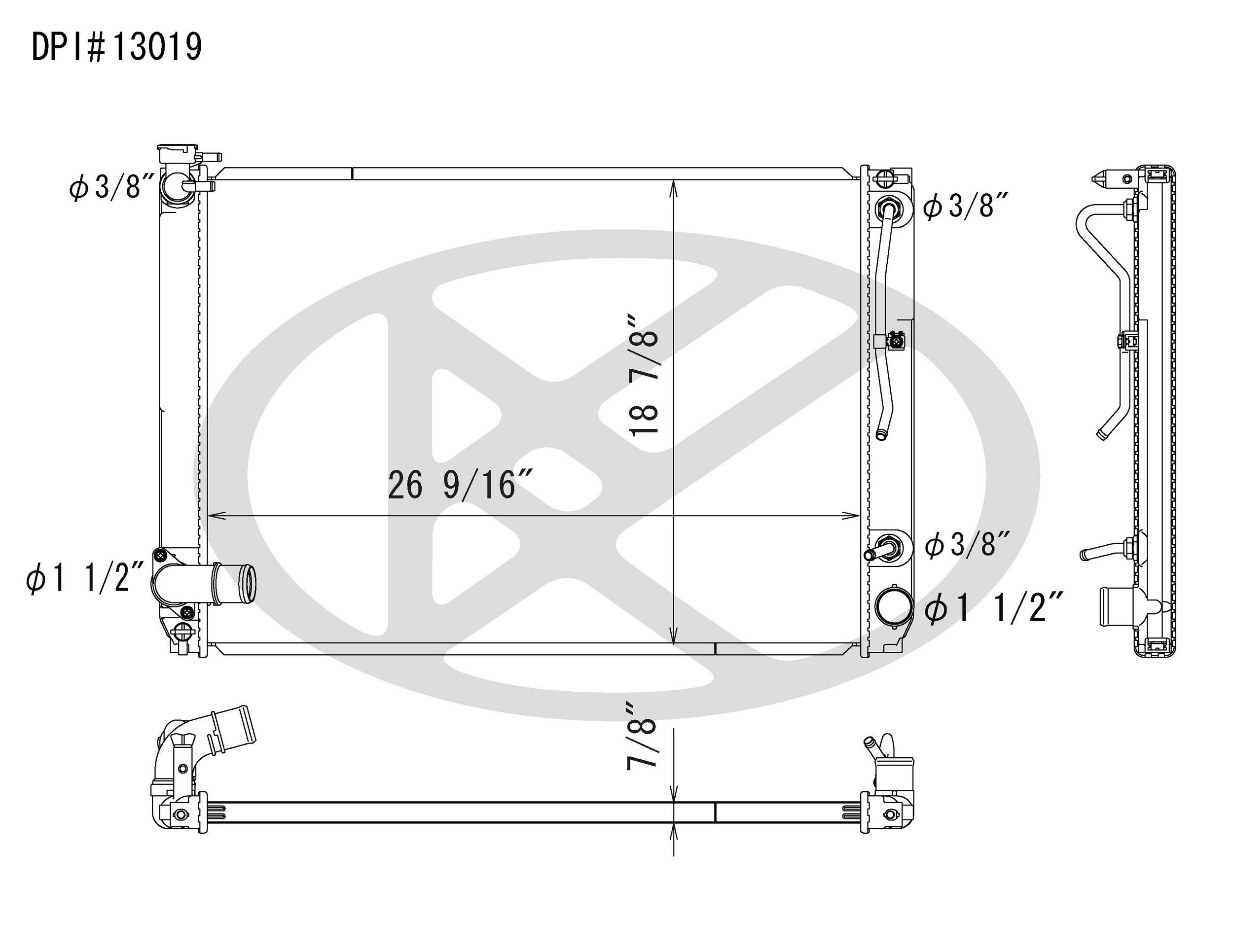 2009, 2008, 2007 Lexus RX350 Radiator