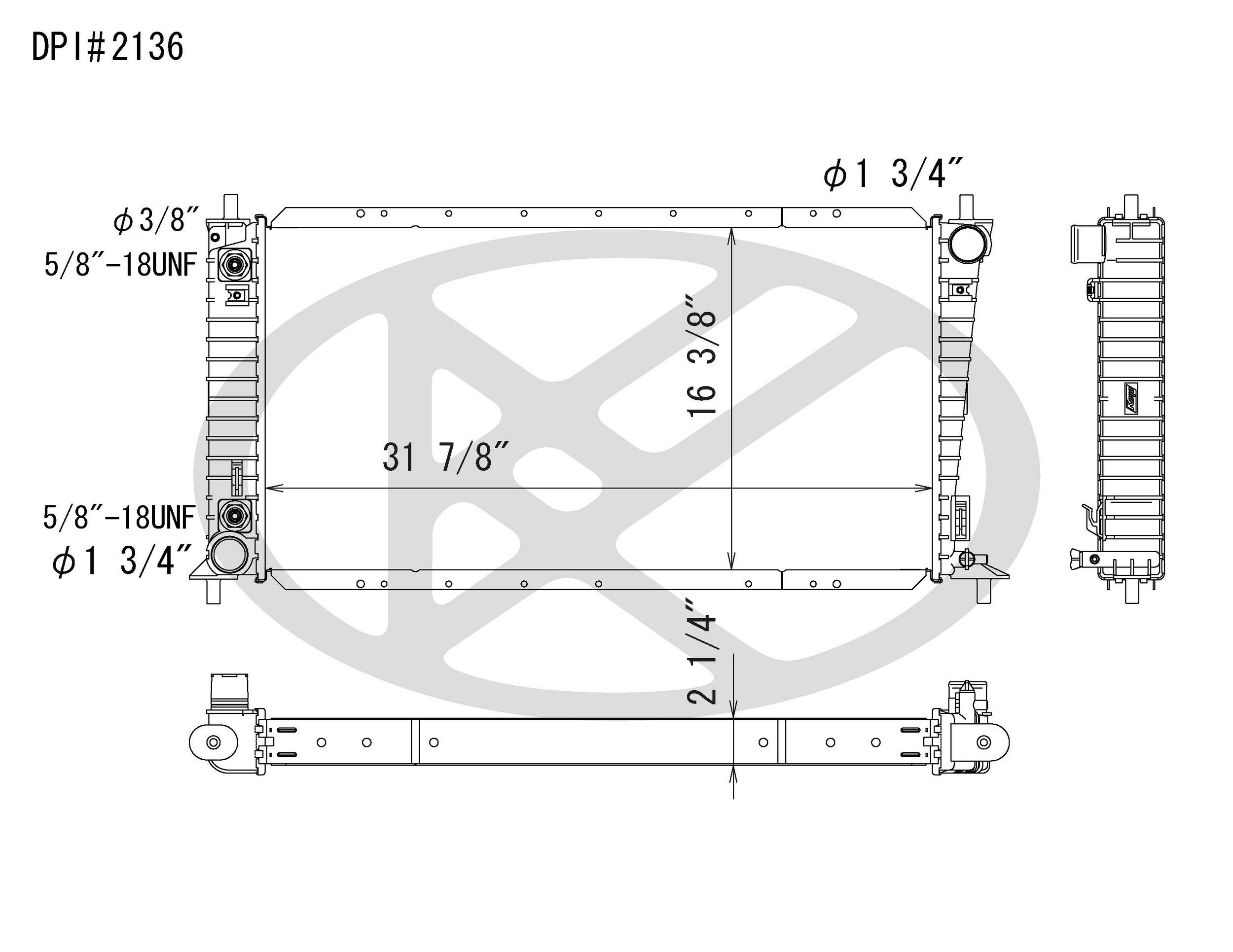 1998, 1997 Ford Expedition Radiator