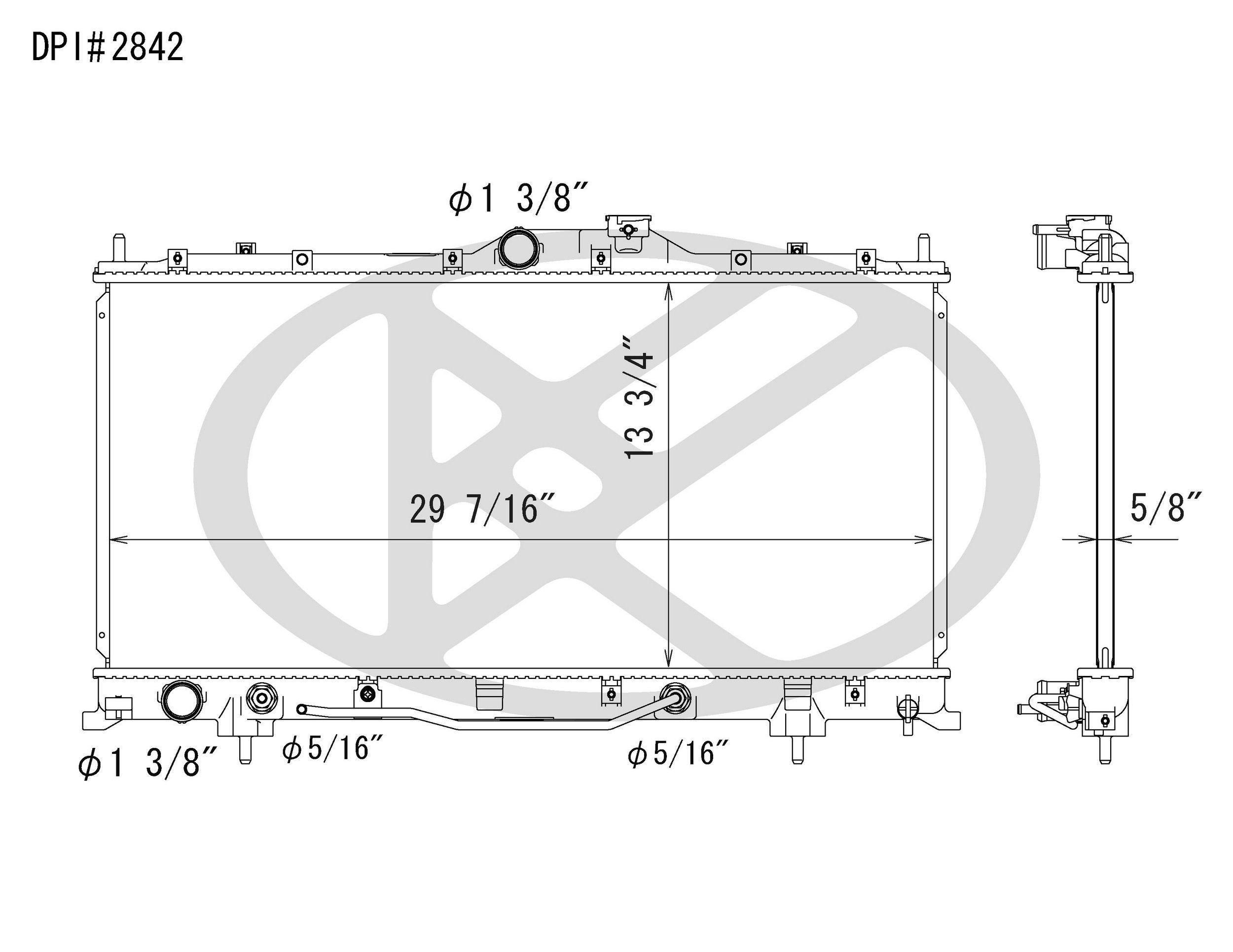 2010, 2009, 2008, 2007, 2006 Mitsubishi Eclipse Radiator