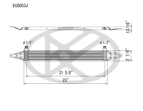 2009, 2008, 2007 Jeep Compass Engine Oil Cooler
