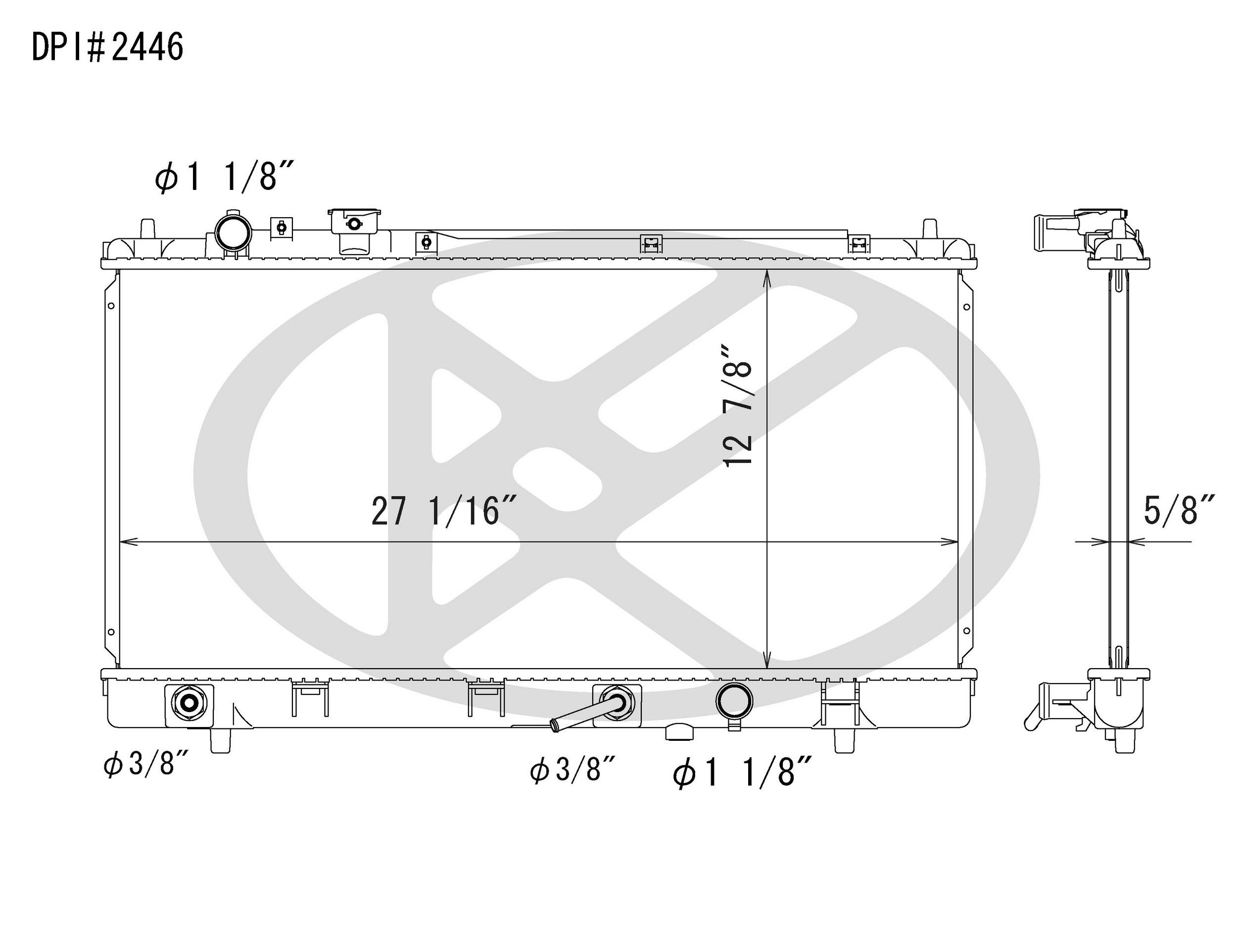 2003, 2002, 2001 Mazda Protege Radiator