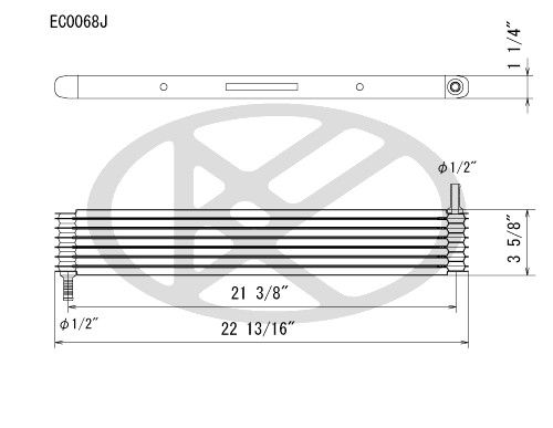 2017, 2016, 2015, 2014, 2013, 2012, 2011, 2010, 2009, 2008, 2007 Lincoln Navigator Engine Oil Cooler
