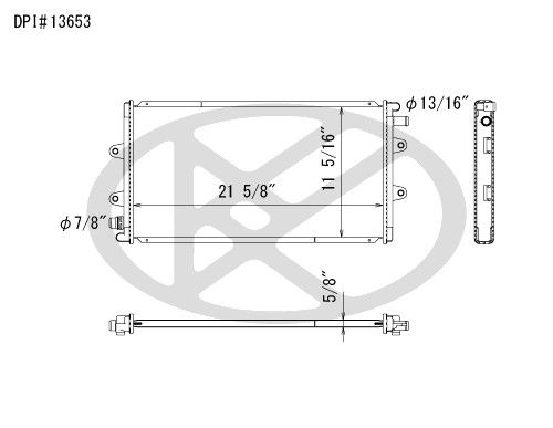 2019, 2018, 2017, 2016 Cadillac ATS Radiator