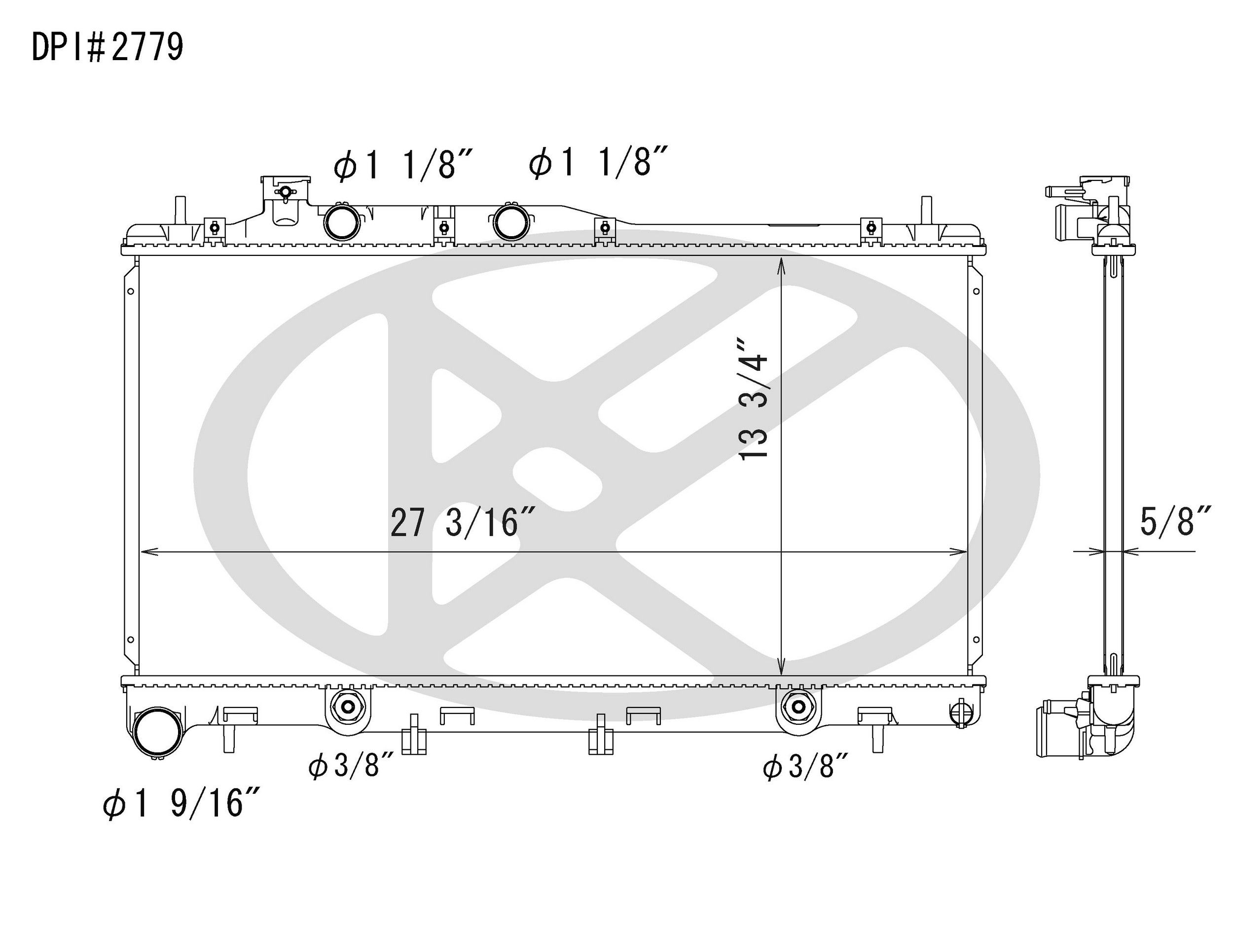 2009, 2008, 2007, 2006, 2005 Subaru Outback Radiator