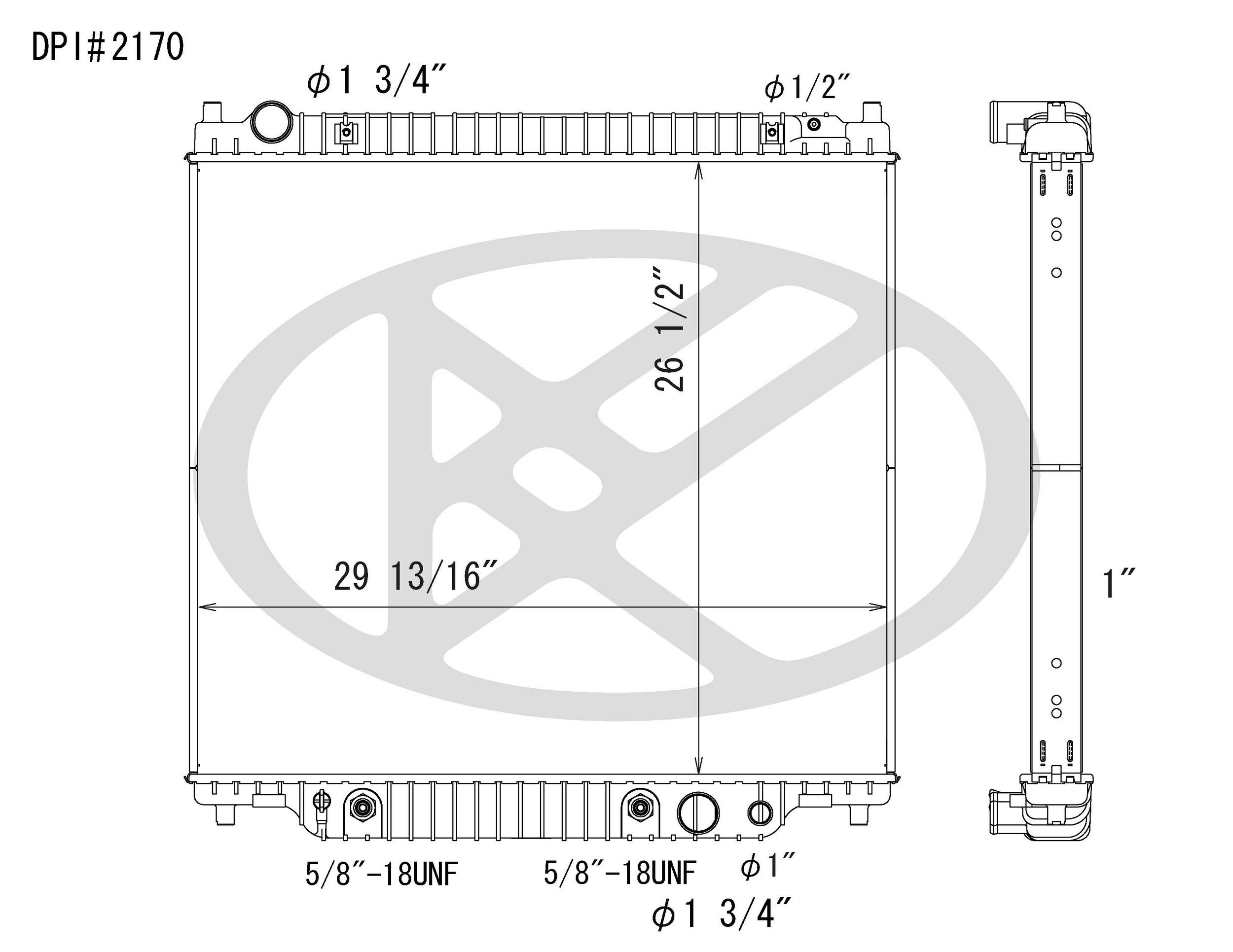 2005, 2004, 2003, 2002, 2001, 2000 Ford Excursion Radiator