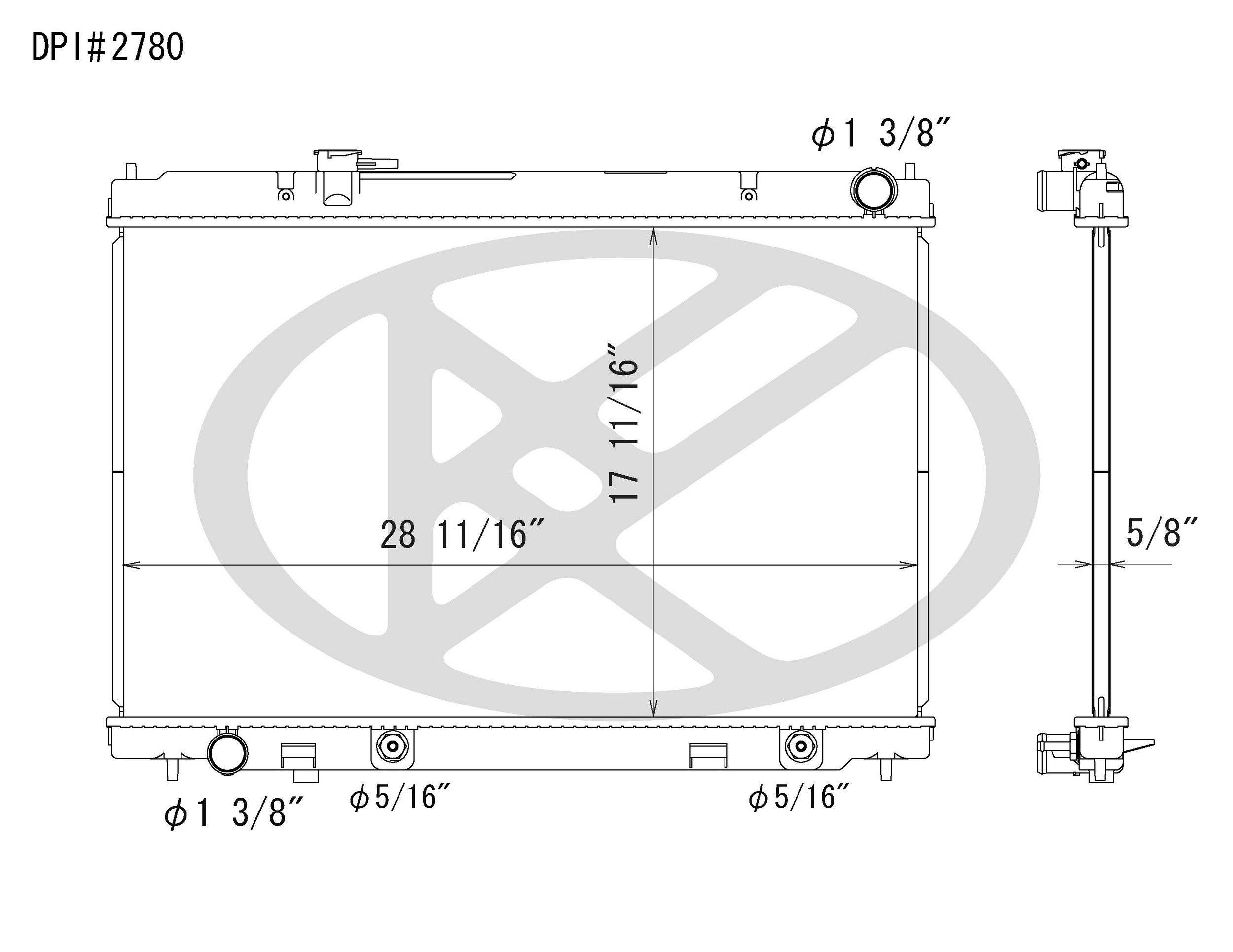 2008, 2007, 2006 INFINITI M35 Radiator