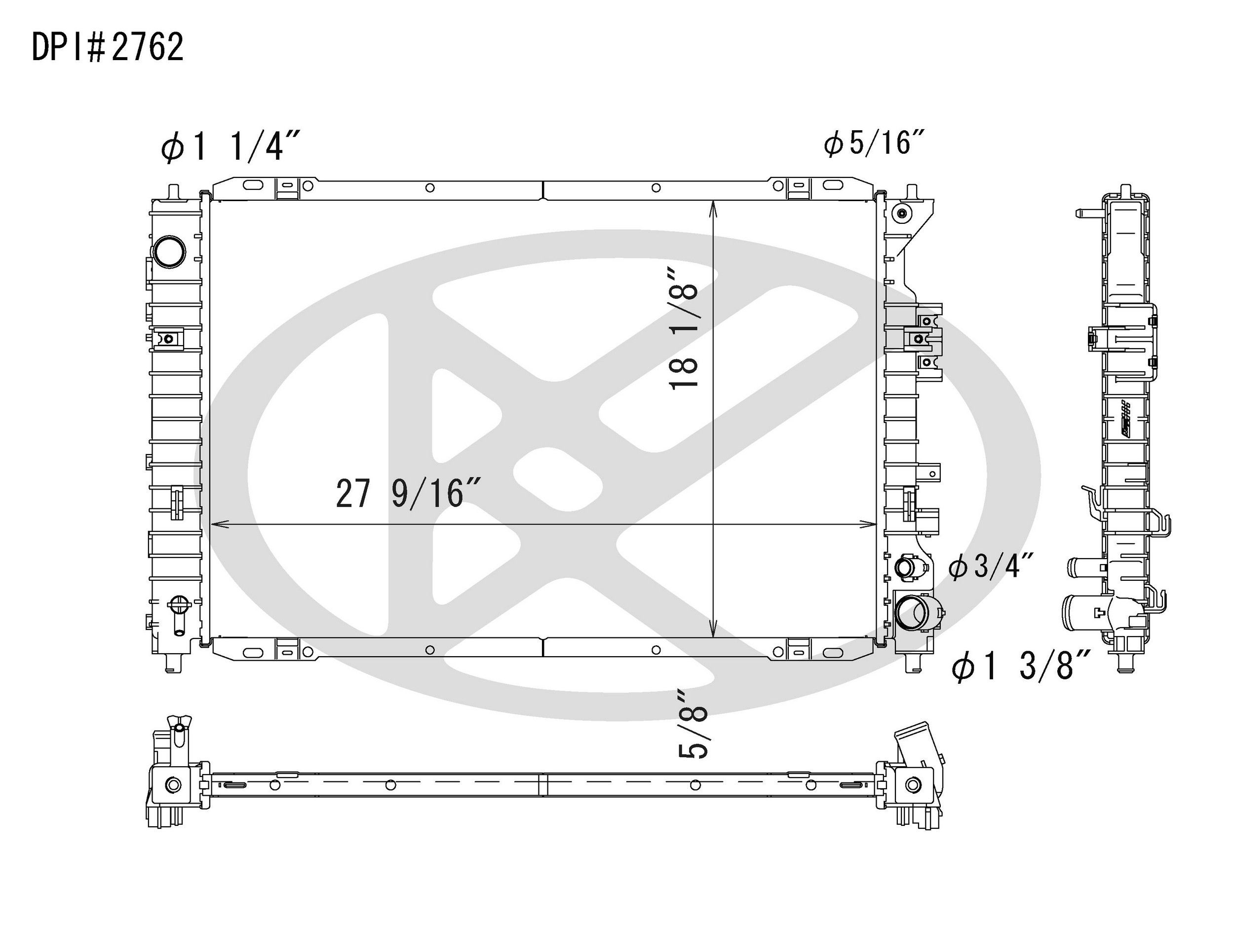 2008, 2007, 2006, 2005 Ford Escape Radiator