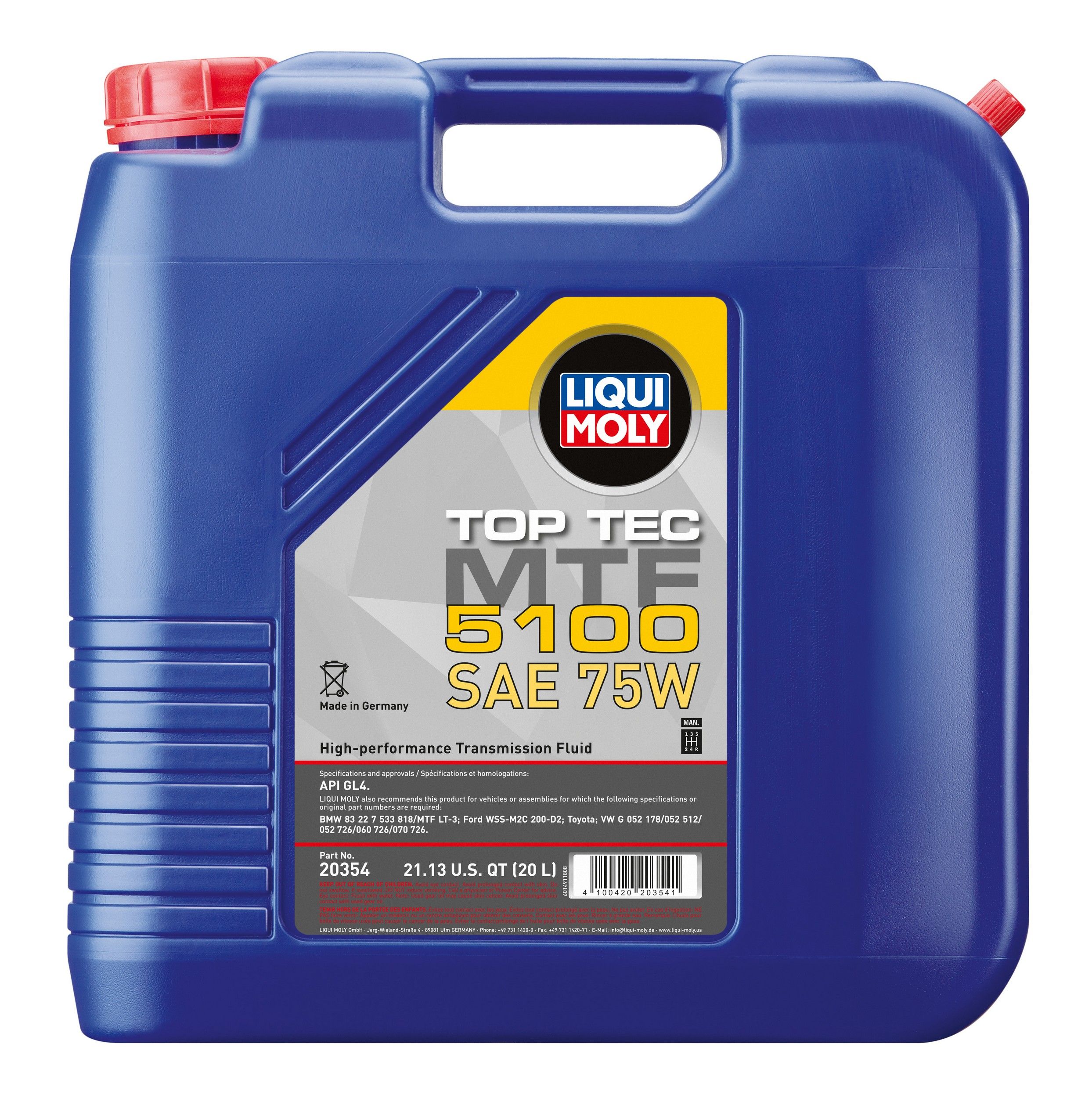 2006-2011 Hyundai Tiburon Manual Transmission Fluid Liqui Moly