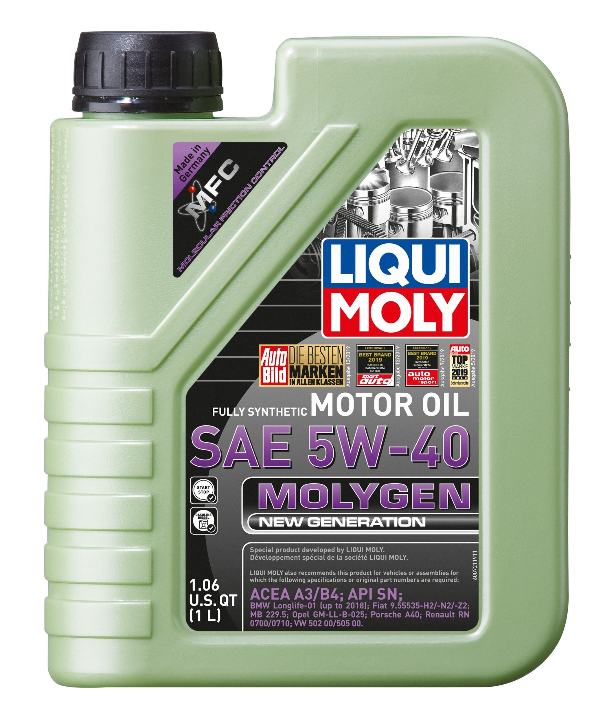 2003-2005 Audi 100 Engine Oil Liqui Moly