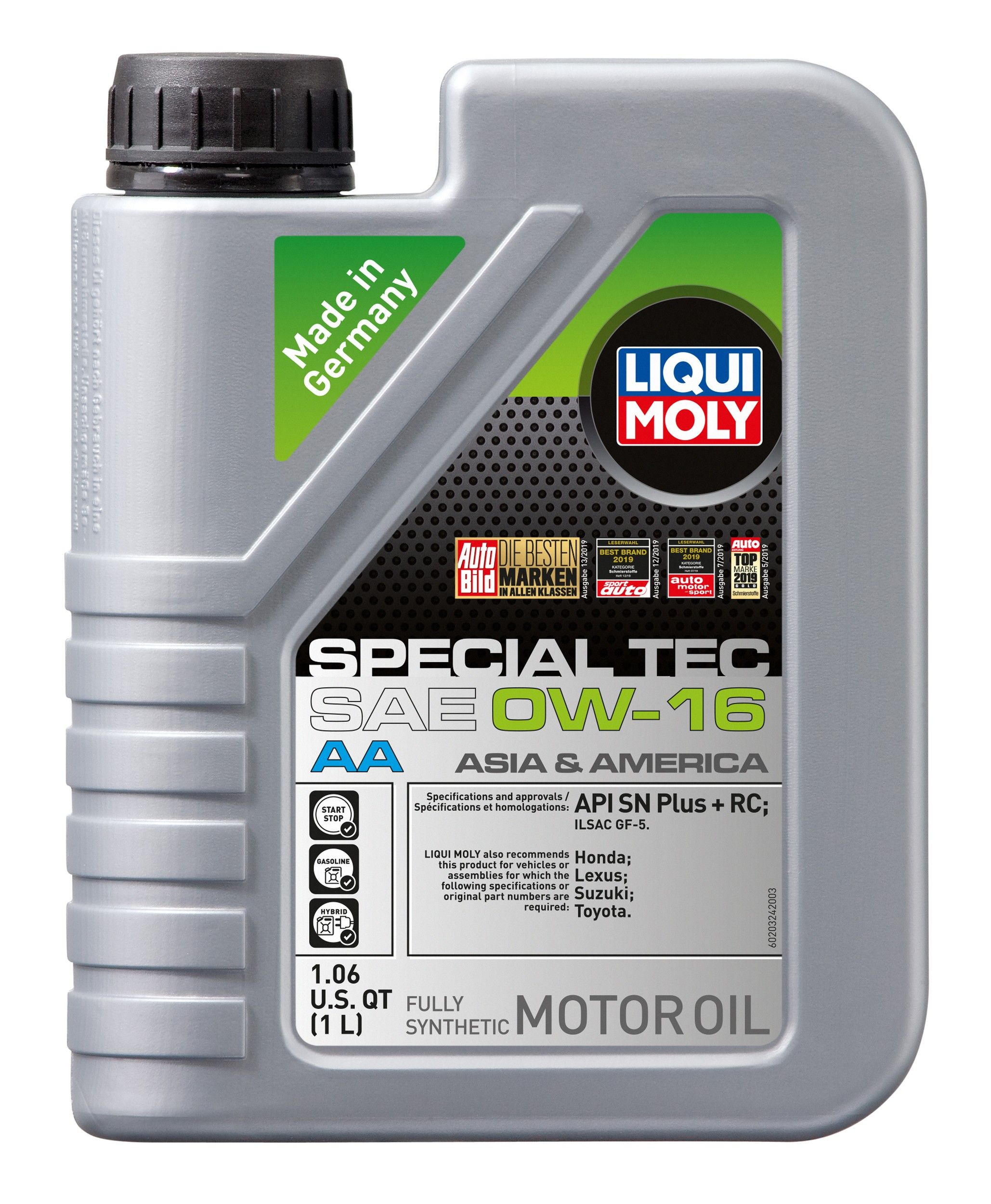 2025, 2024, 2023, 2022, 2021, 2020, 2019 Toyota Prius Engine Oil