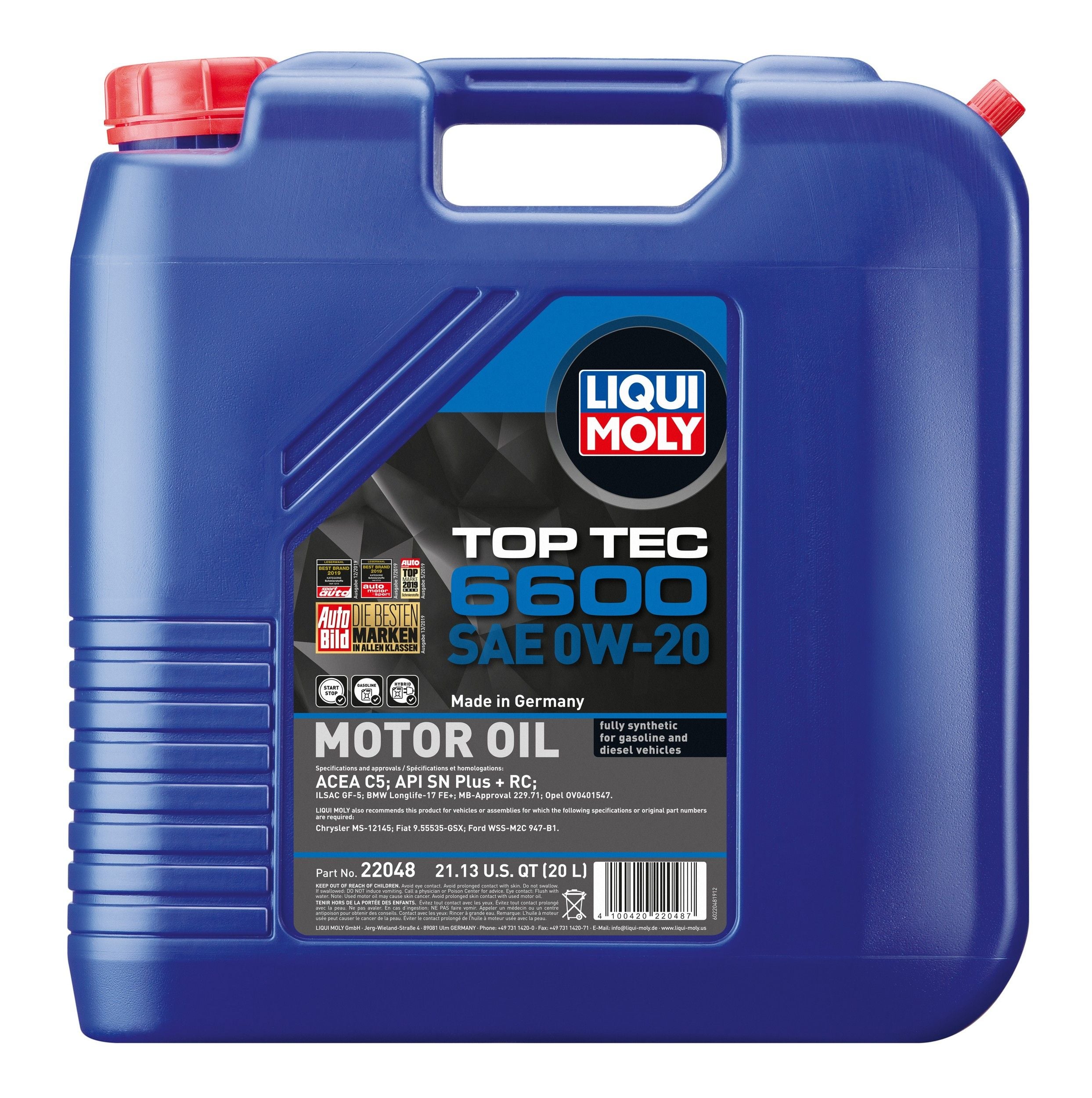 2021-2022 Acura ILX Engine Oil Liqui Moly