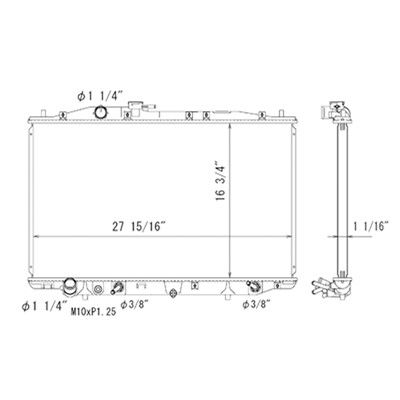 2009-2012 Acura RL Radiator (LKQ)