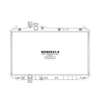 2012 Honda Civic Radiator (LKQ)