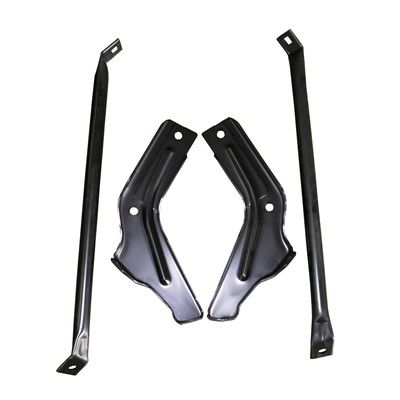 1966-1967 Chevrolet Chevy II Bumper Bracket Set - Front (LKQ)