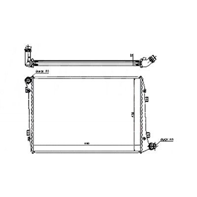 2005-2006 VOLKSWAGEN JETTA Radiator (LKQ)