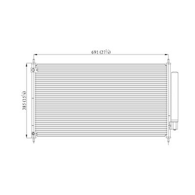 2013-2017 Honda Accord A/C Condenser (LKQ)