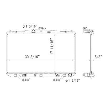 2010-2015 Lexus RX350 Radiator (LKQ)