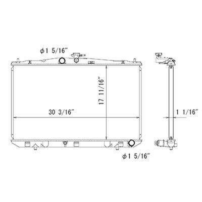 2010-2012 Lexus RX450h Radiator (LKQ)
