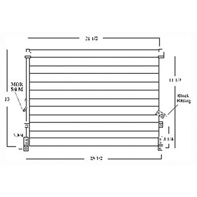 1998-2000 Toyota Tacoma A/C Condenser (LKQ)