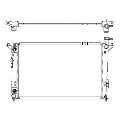 2010-2012 Hyundai Santa Fe Radiator (LKQ)