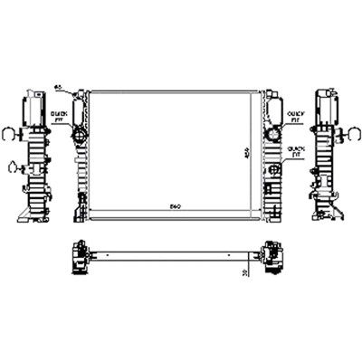 2007-2011 Mercedes-Benz CLS550 Radiator (LKQ)